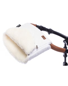 Муфта меховая для коляски Polare Bianco белый Nuovita