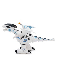 Робот игрушка Динозавр тиранобот стреляет свет звук работает от батареек Iq bot