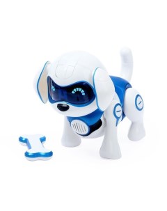 Робот собака Чаппи русское озвучивание световые и звуковые эффекты синий Iq bot