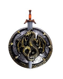 Набор игрушечный рыцаря Воин дракона щит и меч Nobrand