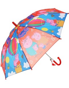 Зонт детский СВИНКА ПЕППА r 45см ткань полуавтомат ИГРАЕМ ВМЕСТЕ в кор 120шт Shantou gepai