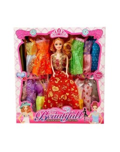 Кукла модель Нелли с набором платьев в ассортименте 4437975 Nobrand