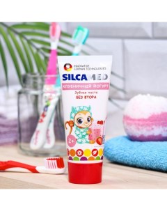 Зубная паста med детская клубничный йогурт 65 г Silca