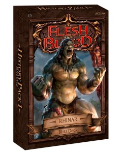 Настольная игра TCG Стартовая колода Rhinar History Pack 1 англ Flesh and blood