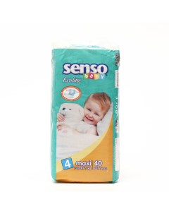 Подгузники Ecoline Maxi 7 18 кг 40 шт Senso baby