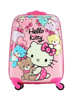 Чемодан детский kids Hello Kitty teddy bears 44 см Atma