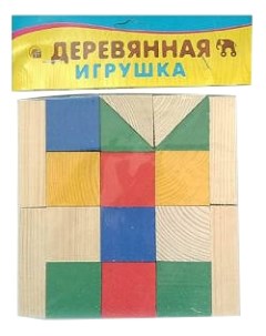 Конструктор деревянный Деревяная игрушка 18 элементов Рыжий кот