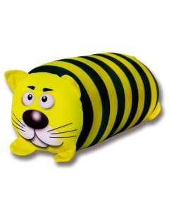 Подушка валик антистресс Кот полосатый желтый Штучки, к которым тянутся ручки