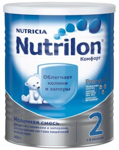 Молочная смесь Comfort 2 от 6 до 12 мес 400 г Nutrilon