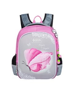 Рюкзак школьный CS23 557 8 розовый серый Across