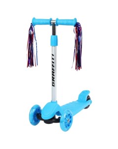 Самокат колёса световые PU 120 100 мм цвет голубой Graffiti