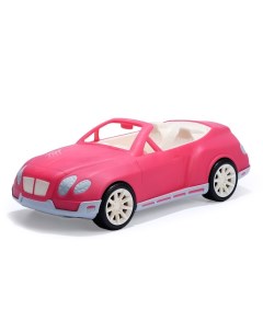 Машинка детская Кабриолет Нимфа розовый для кукол размер 44 х 19 х 15 см Нордпласт