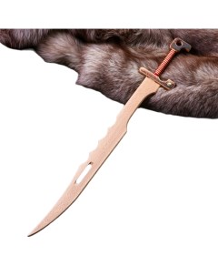 Сувенирное деревянное оружие Меч мастера 65 см в ассортименте 3543388 Доброе дерево