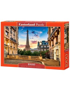 Пазл 1000 Прогулка по Парижу на закате С 104925 Castor Land Castorland