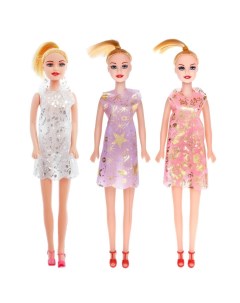Кукла модель Тина в платье МИКС Nobrand
