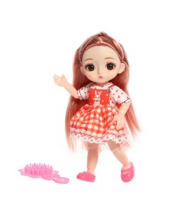 Кукла модная шарнирная Кира в платье МИКС Nobrand