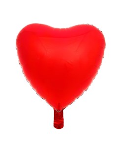 Шар фольгированный 18 Сердце металл красный 1352526 Anagram