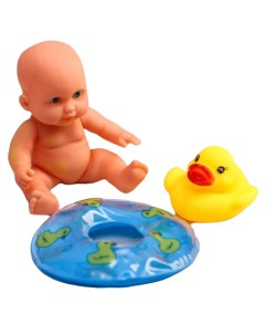 Набор игрушек для игры в ванне Малыш и утёнок с кругом цвет МИКС 3471925 Крошка я