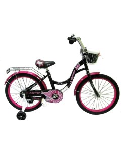 Велосипед 18 GIRL черный малиновый ZG 1835 Zigzag