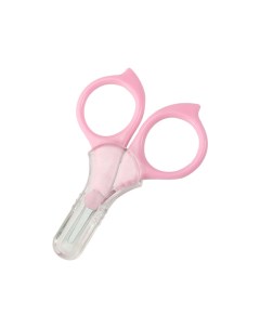 Ножницы детские маникюрные с закругленными концами pink Evo beauty