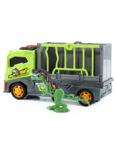 Машинка Грузовик с динозавром 35 см свет звук вибрация подарок для мальчика Chap mei