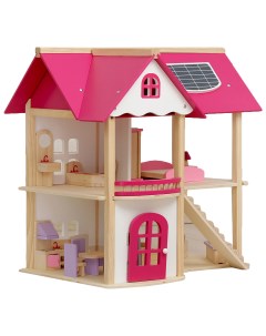 Кукольный домик Розовое волшебство с мебелью Sima-land