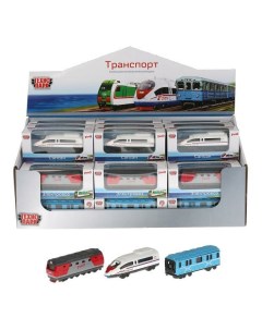 Игрушка метро поезд локомотив металлический в ассортименте вид по наличию Технопарк