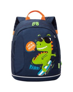 Рюкзак дошкольный Динозаврик 1 синий RK 282 2 Grizzly