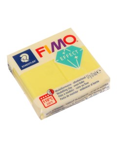 Пластика полимерная глина FIMO effect 57 г полупрозрачный жёлтый 8020 104 Staedtler