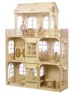 Сборная деревянная модель Большой кукольный дом Теремок