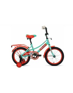 Детский велосипед Azure 16 2021 зелено красный Forward