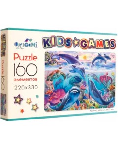 Пазл 160 Kids Games Дельфины 07863 Origami