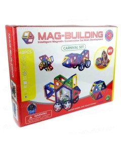 Магнитный Конструктор Mag Building 48 Деталей развивающий конструктор для детей Wellywell
