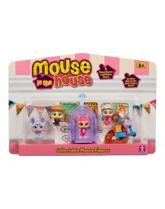 Игровой набор 5в1 фигурки Милли и мышки розовый 41726 Mouse in the house