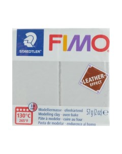 Полимерная глина запекаемая leather effect с эффектом кожи 57 г голубо серый Fimo