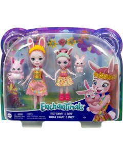 Кукла Mattel Сестрички с питомцами Бри и Беделия Кроля HCF84 Enchantimals