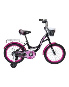 Велосипед 16 GIRL черный малиновый ZG 1635 Zigzag