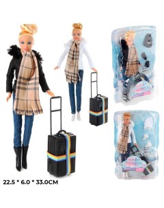 Кукла 8424 Зимняя путешественница с аксесс Defa lucy