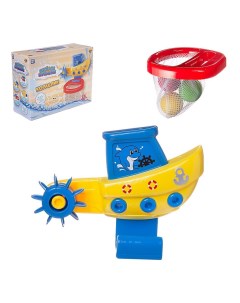 Игрушка для ванной Кораблик с корзиной для водного баскетбола Abtoys