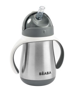 Поильник Tasse Paille INOX 250ML M GREY 913536 Beaba