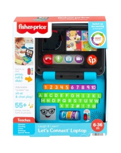 Интерактивная игрушка Mattel Смейся и учись Ноутбук для малыша HHH06 Fisher price