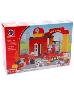 Конструктор Пожарная станция 35 деталей Kids home toys