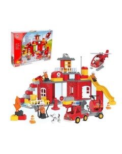 Конструктор Пожарная станция 90 деталей 3667637 Kids home toys