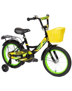 Велосипед 14 CLASSIC черный желтый зеленый ZG 1405 Zigzag