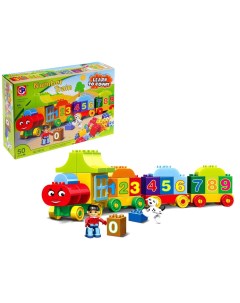 Конструктор Числовой поезд учимся считать 50 деталей 867520 Kids home toys