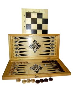 Настольная игра логическая 2 в 1 Нарды шашки 21 х 42 см Mpsport