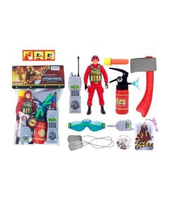 Набор Пожарного 10 предметов пакет Наша игрушка