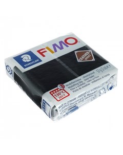 Полимерная глина запекаемая FIMO leather effect 57 г чёрный Staedtler