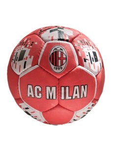 Футбольный мяч с названиями клубов Милан 00117387 размер 5 красный белый Nobrand