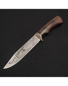 Туристический охотничий нож Лидер сталь 95х18 венге мельхиор ручная работа Ворсма